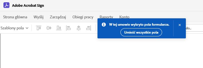 Wersja ML automatycznego wykrywania pól