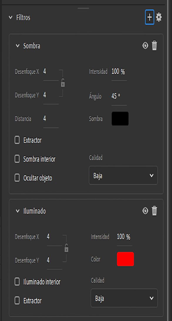 Configuración de filtros modernizada