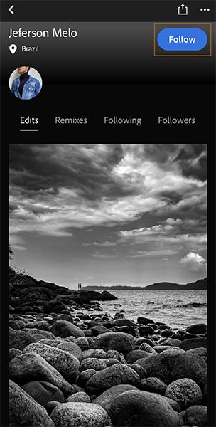 Follow a photographer in Lightroom