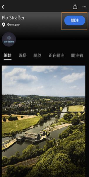 在 Lightroom 中關注攝影師