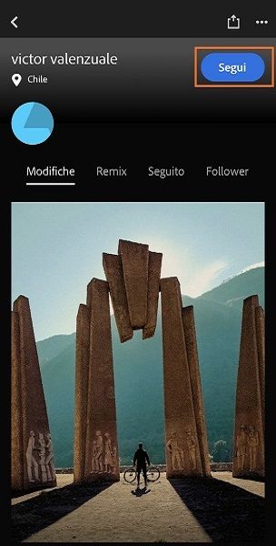 Seguire un fotografo in Lightroom