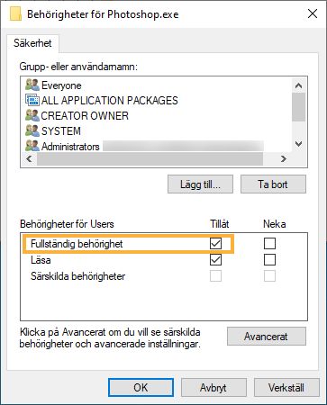 Fullständig kontroll