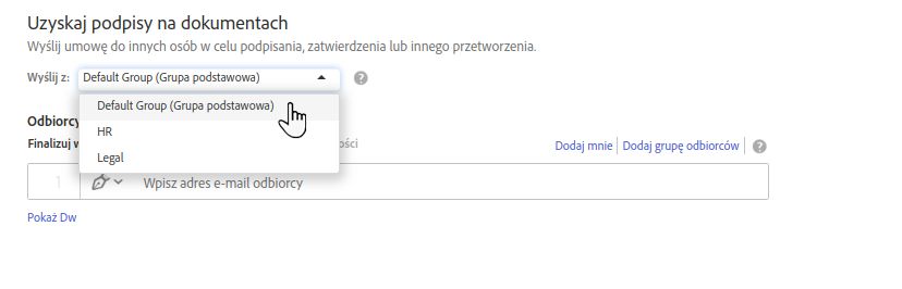 Narzędzie wyboru grup