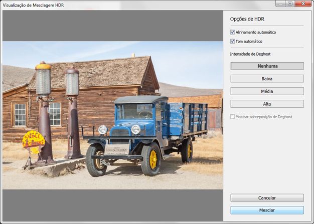 Visualizar imagem HDR no Lightroom
