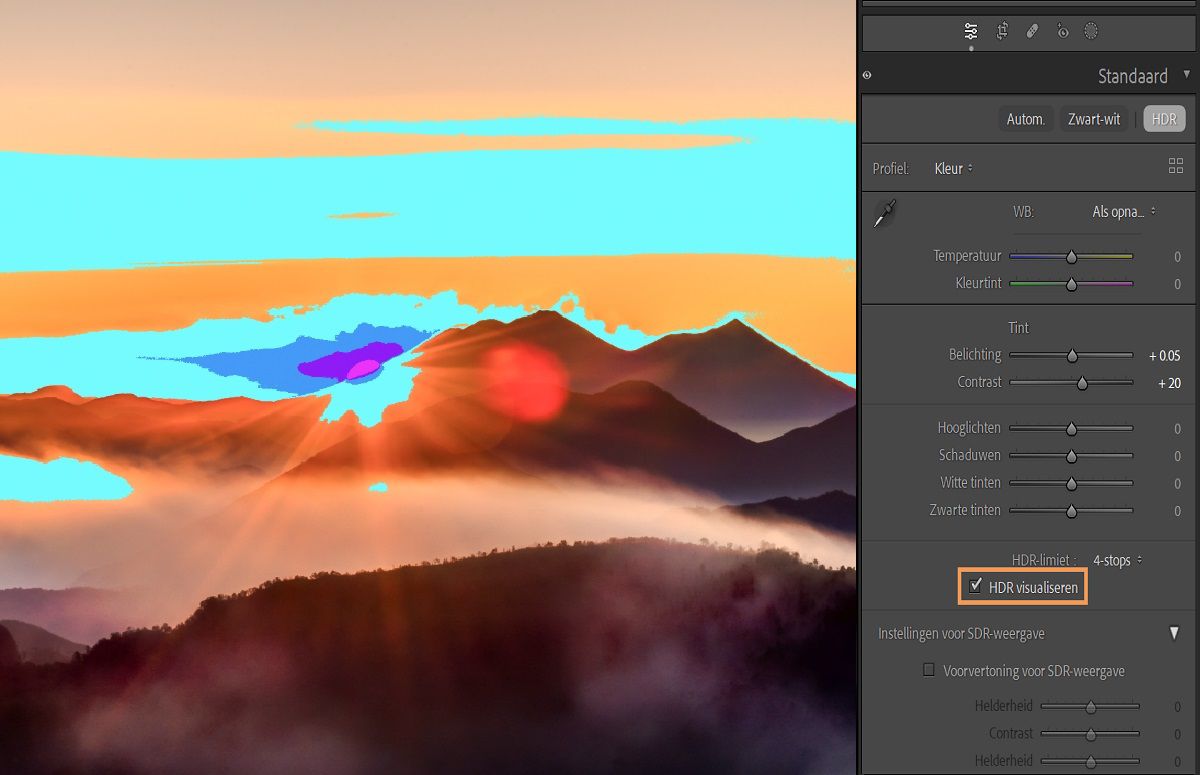 HDR gevisualiseerd