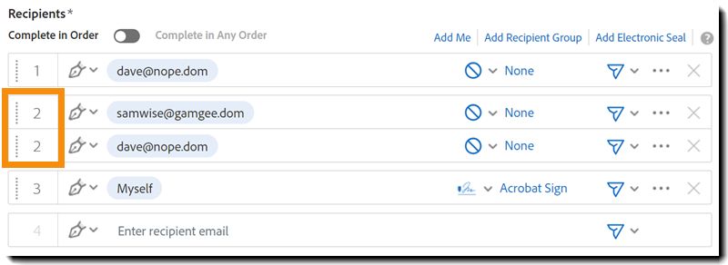 Página Enviar com destaque para a configuração híbrida