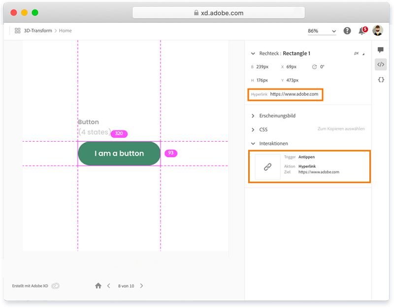 Objekt Hyperlinks untersuchen