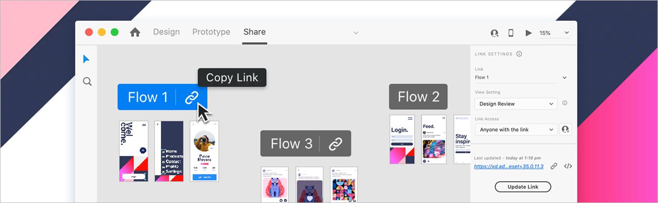 公開されたフローの識別