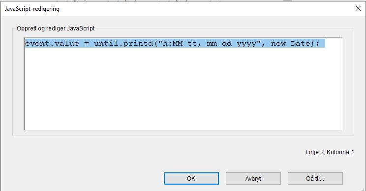 JavaScript-redigering