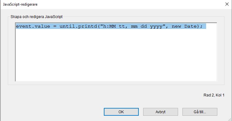 JavaScript-redigerare