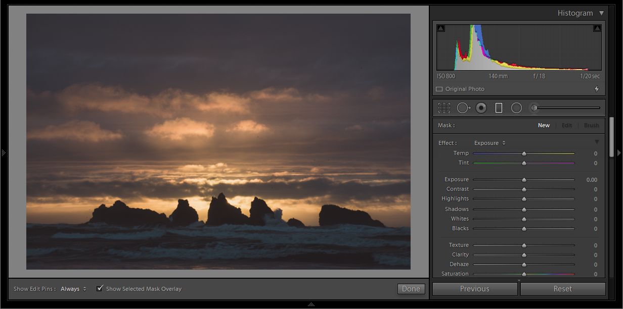 Zdjęcie do edycji przy użyciu maski zakresu luminancji