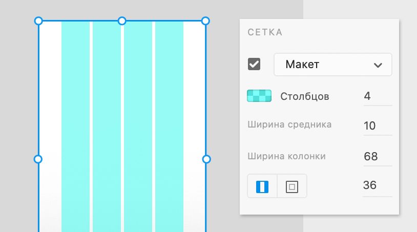Сетки макета