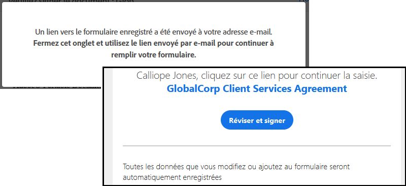 E-mail de formulaire web enregistré