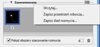 Zapisywanie i wczytywanie śladów rozmyć w programie Photoshop