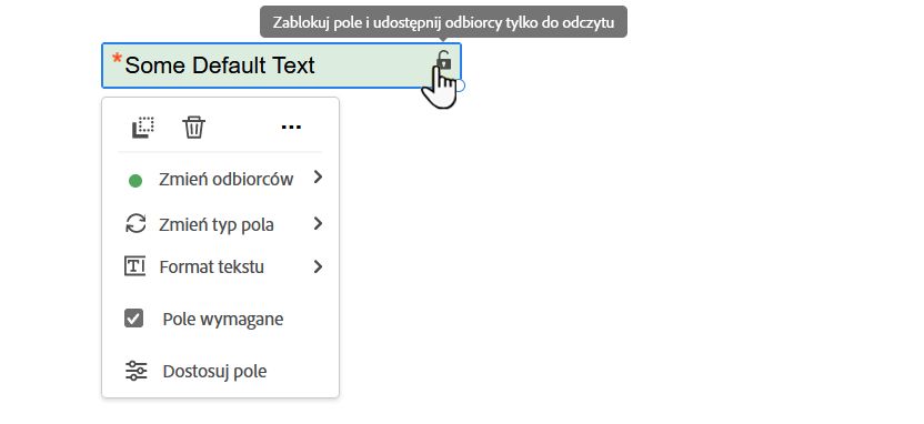 Blokowanie wartości domyślnej