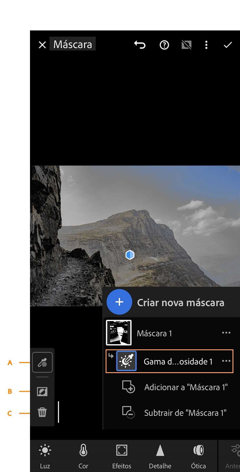 luminance-range-masking