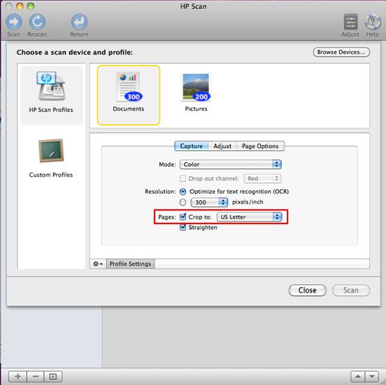 Mac OS Oldalak felugró menü