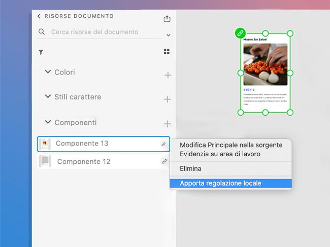 Conversione di risorse collegate in risorse locali