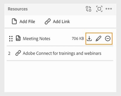 Managing files in the Resources pod