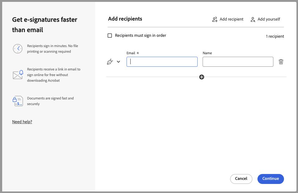 Moderne interface