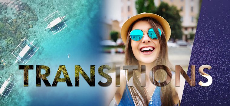 Adicionar e editar transições