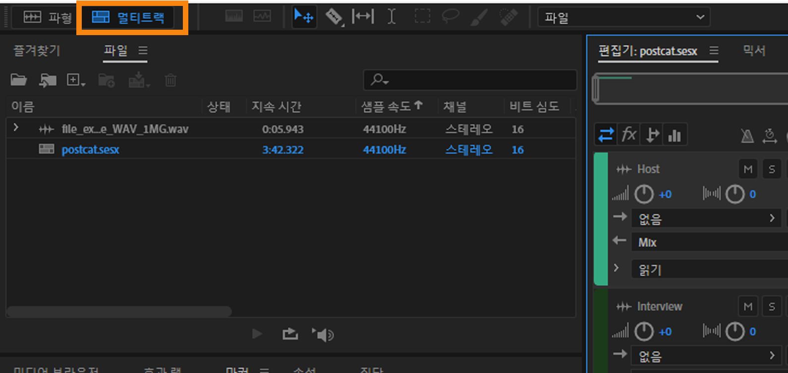 멀티 트랙