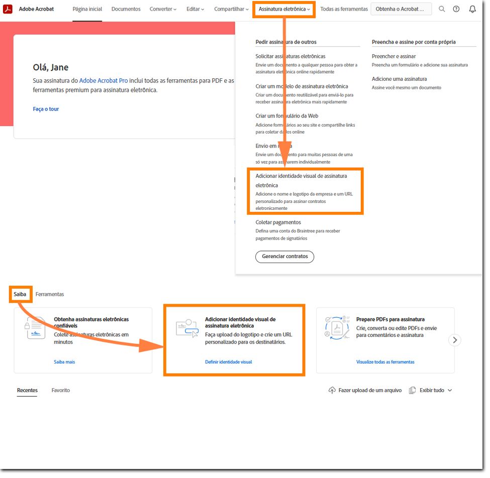 Cartão de ferramenta de marca