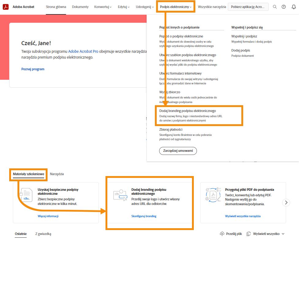 Karta narzędzia brandingu