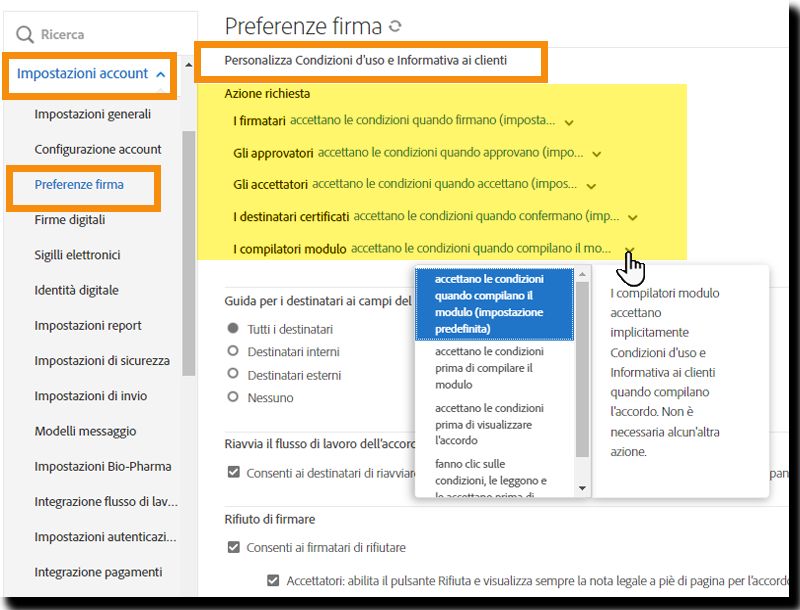 Controlli nell’interfaccia utente