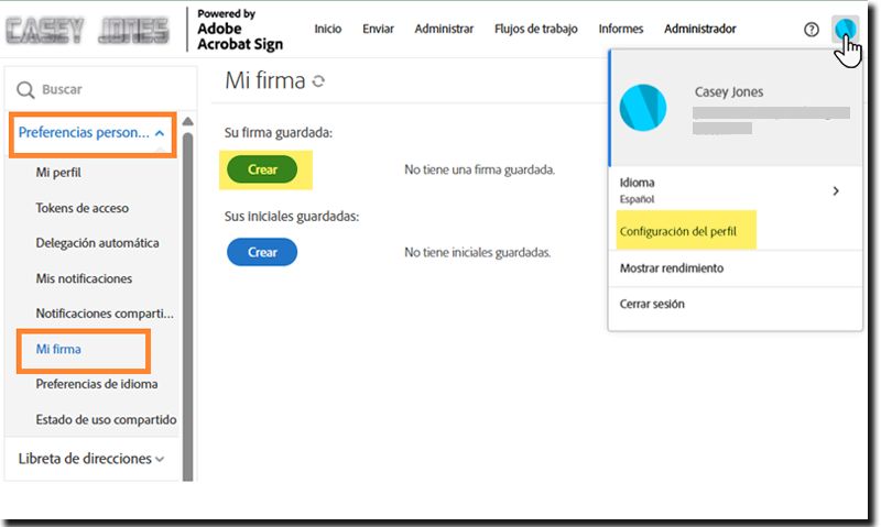 Crea tu firma