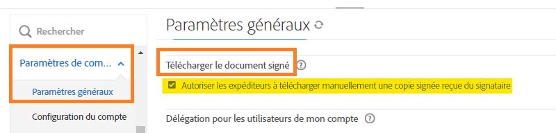 Chargement d’un document signé