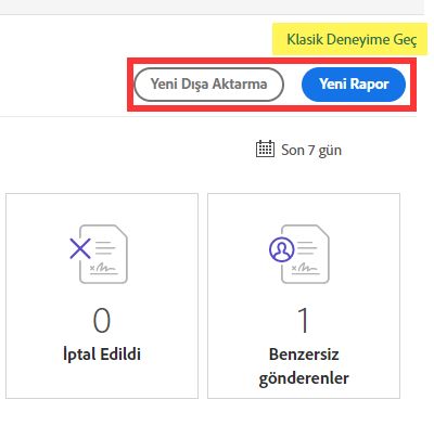 Yeni çıktı içeriği oluşturma düğmeleri