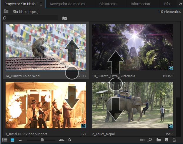 Desplazamiento hacia arriba y hacia abajo