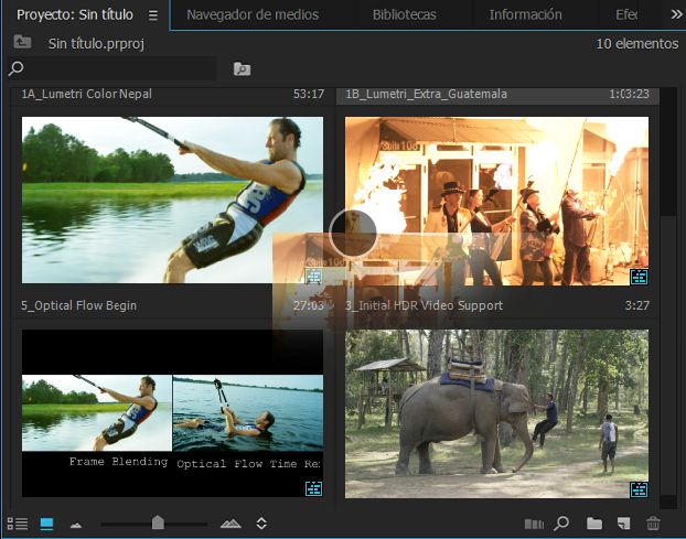 Acción de toque y arrastre