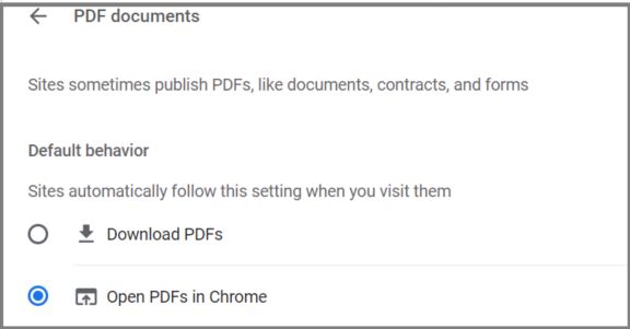 Chrome で PDF を開きます。設定