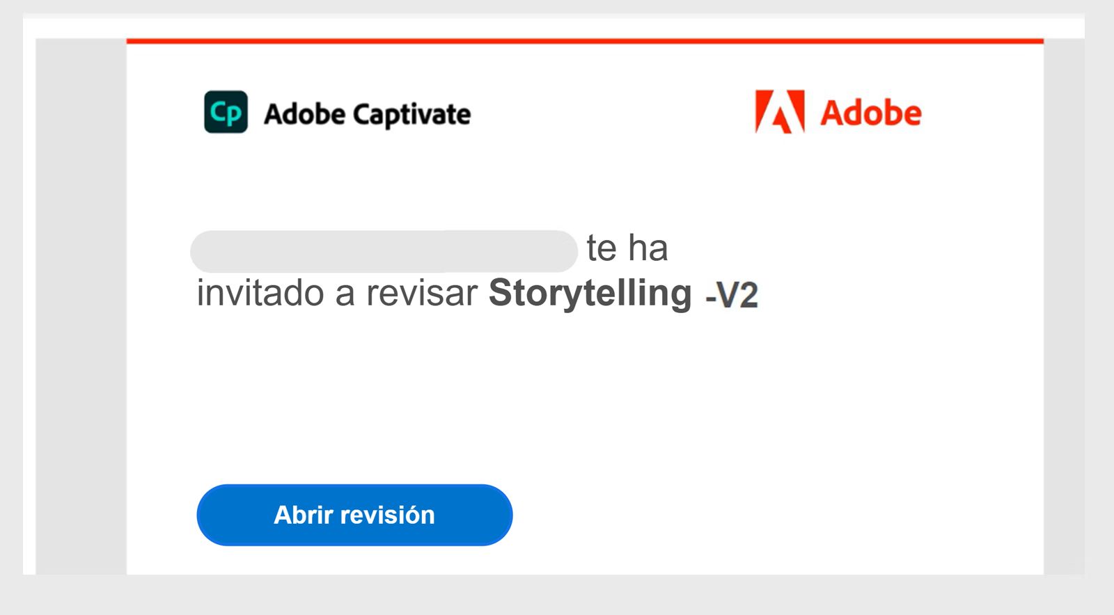 Invitación a una revisión por correo electrónico