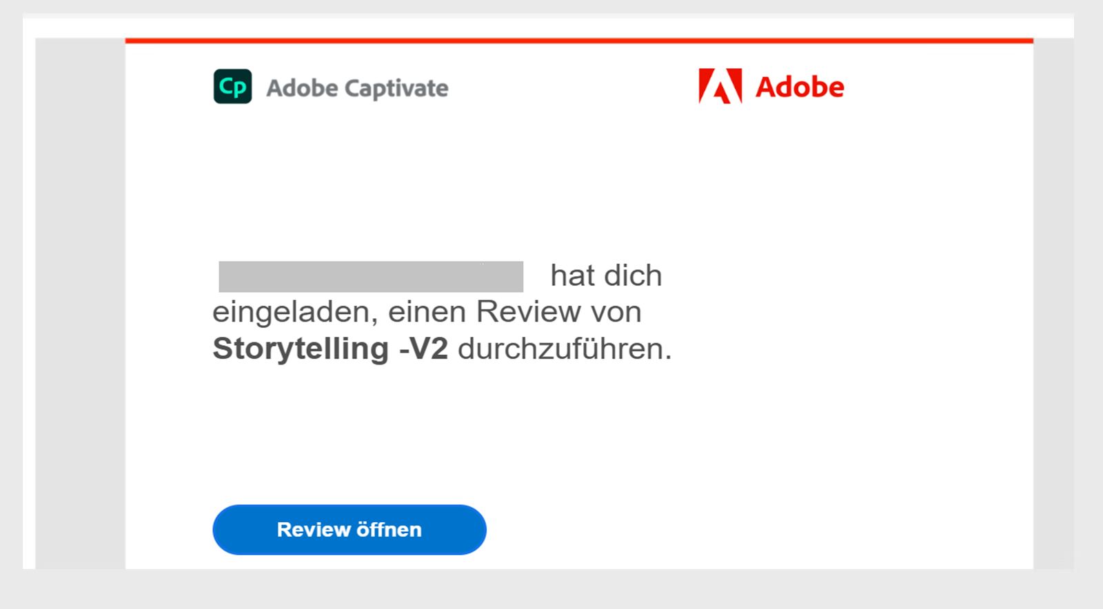 E-Mail-Einladung zum Review