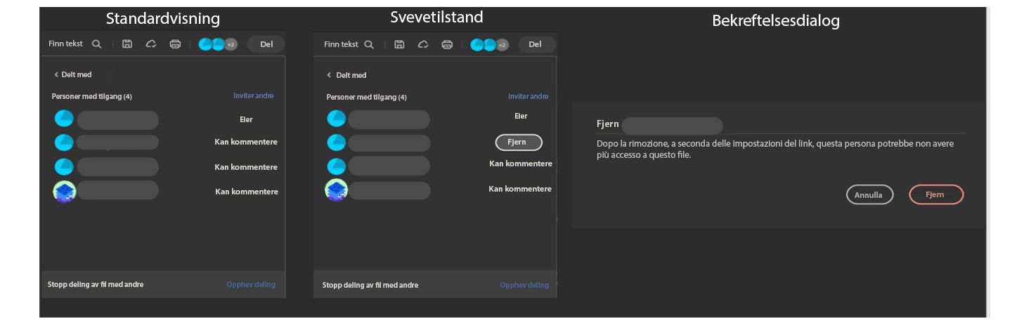 Eier av delt fil kan nå fjerne samarbeidspartnere