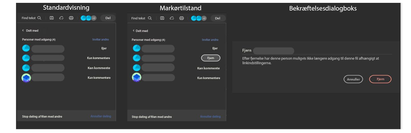 Ejer af delt fil kan nu fjerne samarbejdspartnere