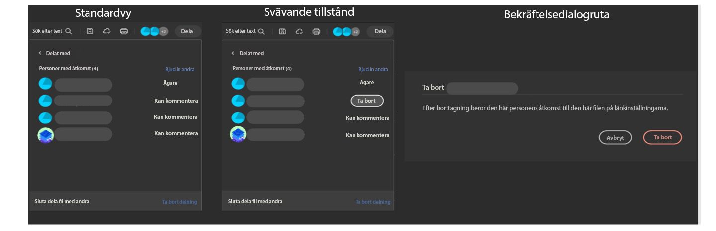 Ägaren av en delad fil kan nu ta bort medarbetare