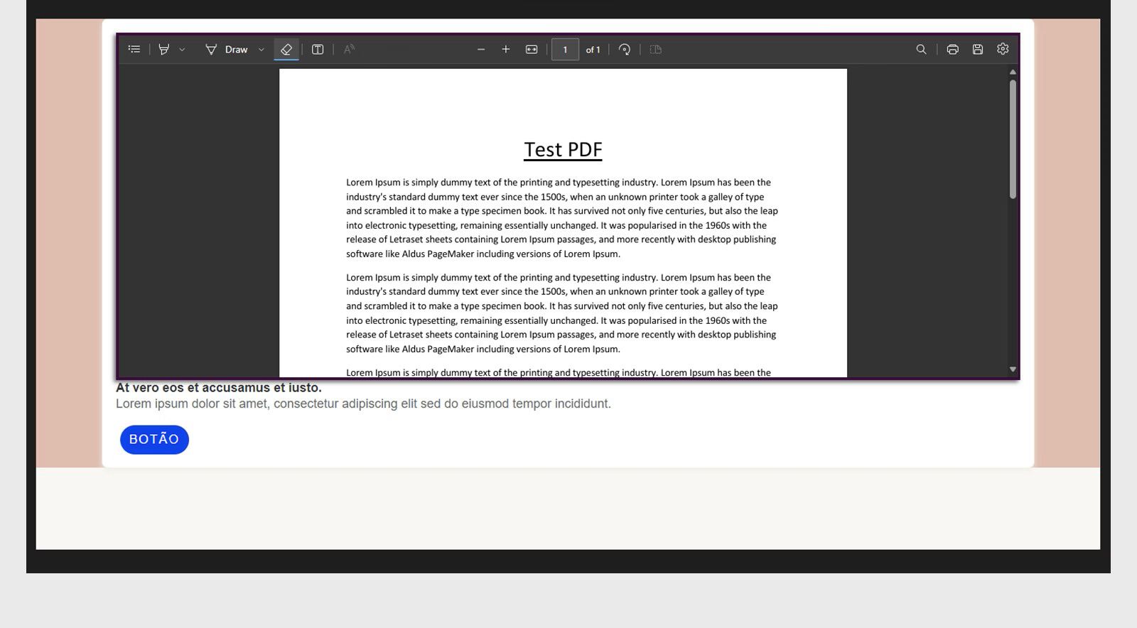PDF na visualização