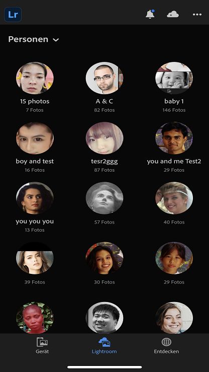 Personen-Ansicht (iOS)