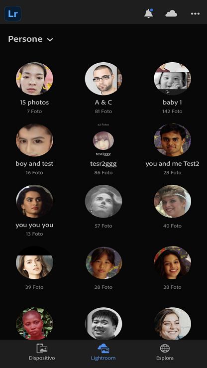 Vista Persone in iOS