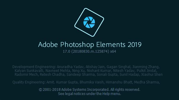 Productversie Photoshop Elements 2019