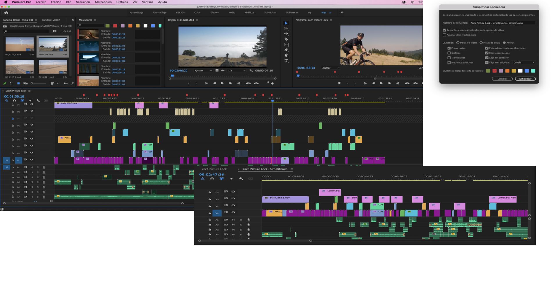 Simplificar secuencia