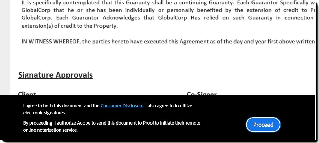 Proof のフィールド入力フェーズ用フッター