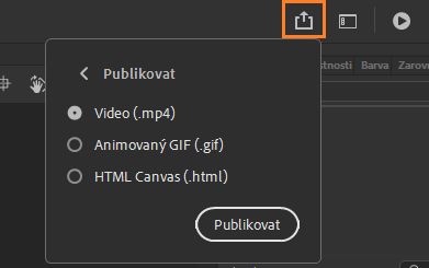 Panel pro rychlé publikování