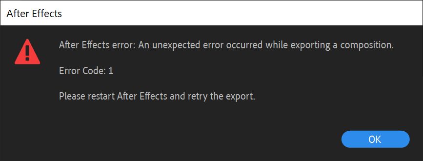 Error de la cola de procesamiento