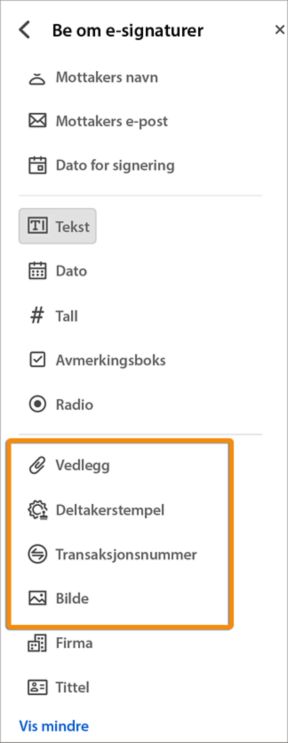 Nieuwe formuliervelden in overeenkomsten