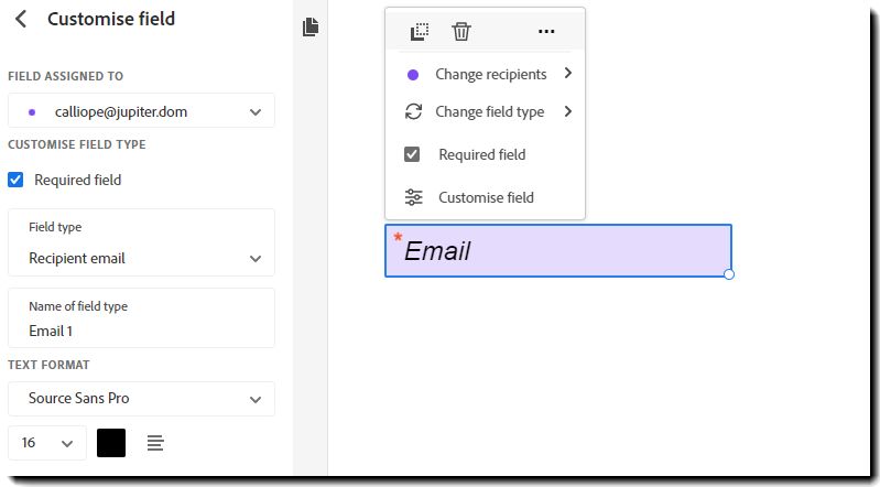 Campo E-mail
